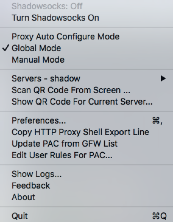 mac shadowsocks